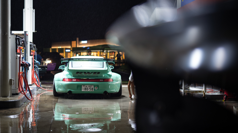 Illustration for article titled I Drove Through A Japanese Typhoon With A Dozen RWB Porsches